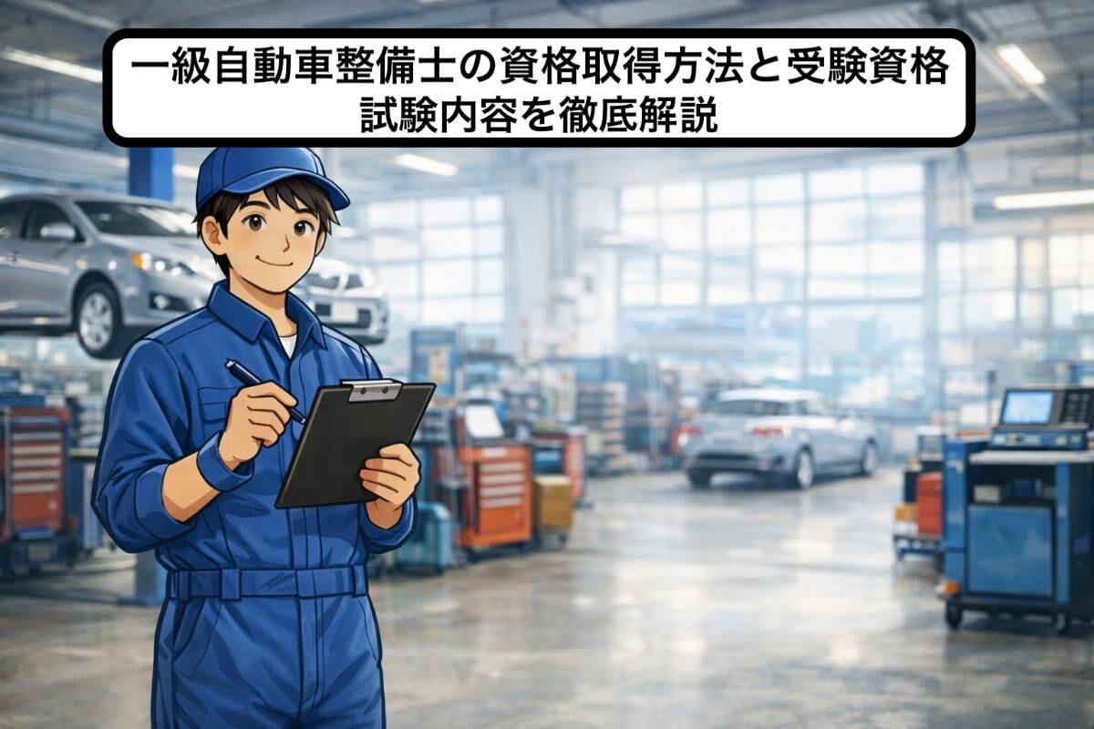 一級自動車整備士の資格取得方法と受験資格・試験内容を徹底解説