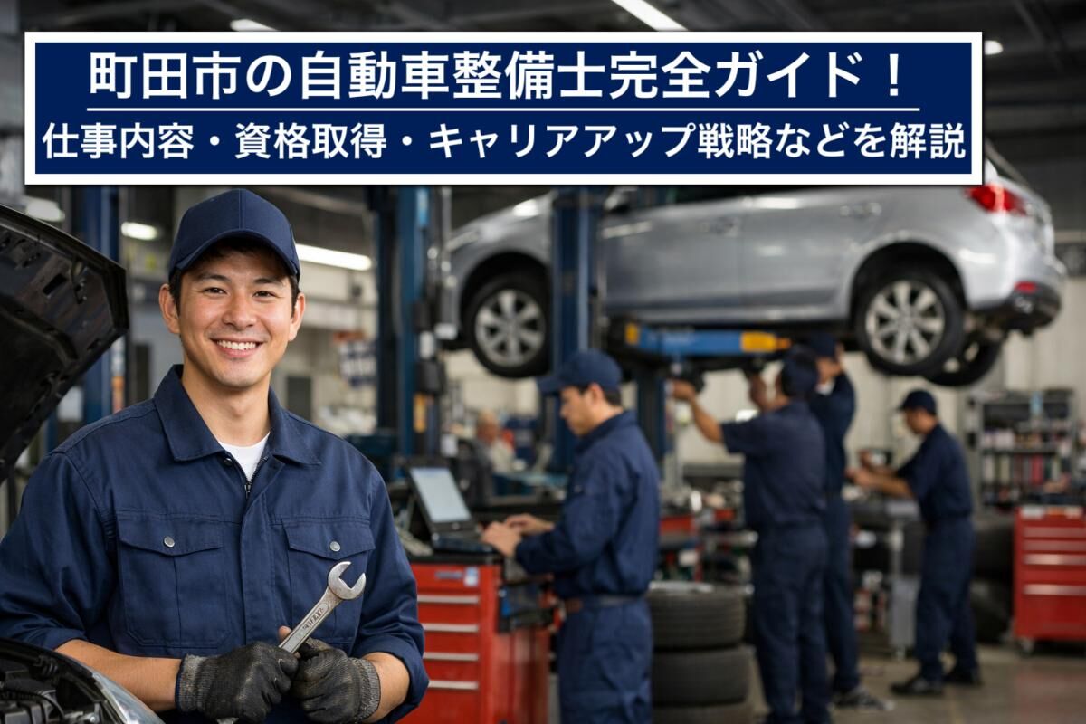 町田市の自動車整備士完全ガイド！仕事内容・資格取得・キャリアアップ戦略などを解説