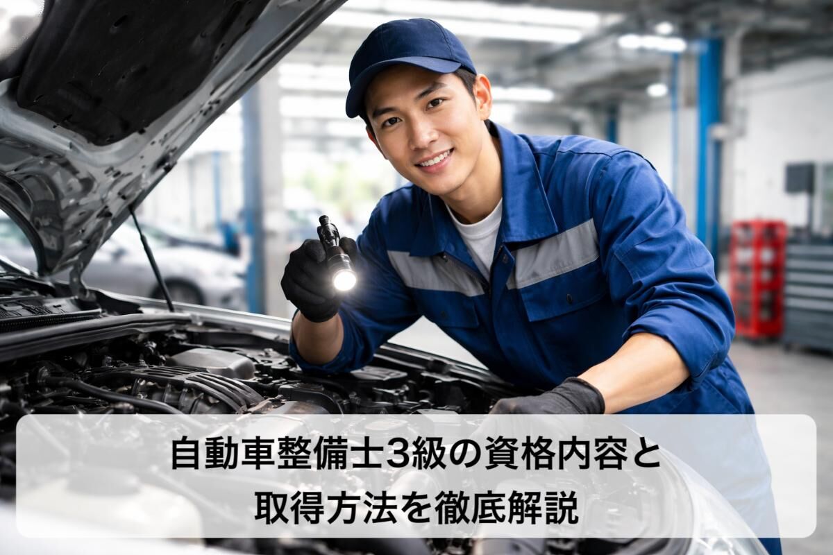 自動車整備士3級の資格内容と取得方法を徹底解説