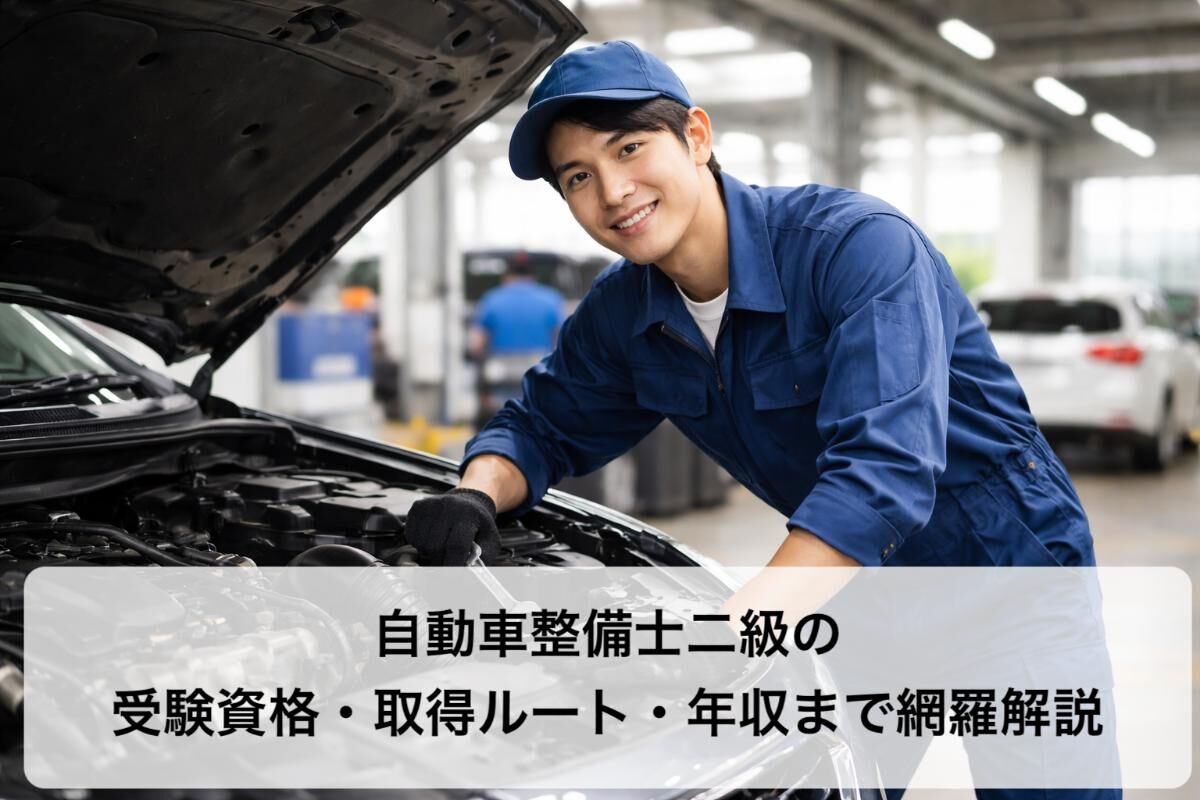 自動車整備士二級の受験資格・取得ルート・年収まで網羅解説