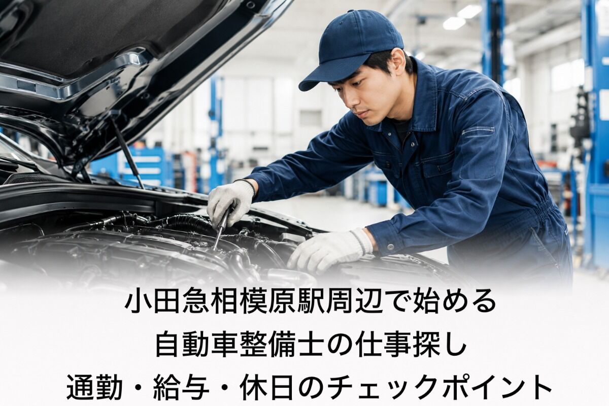 小田急相模原駅周辺で始める自動車整備士の仕事探し｜通勤・給与・休日のチェックポイント