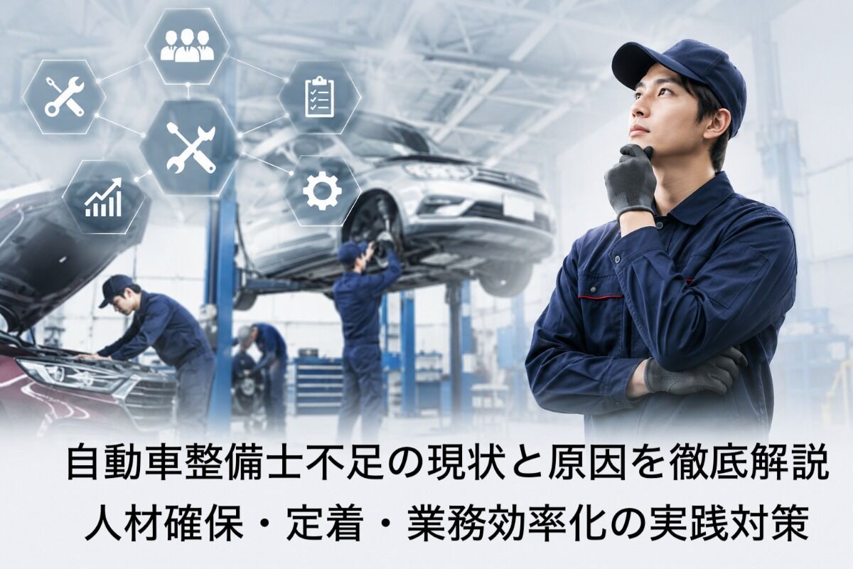 自動車整備士不足の現状と原因を徹底解説｜人材確保・定着・業務効率化の実践対策