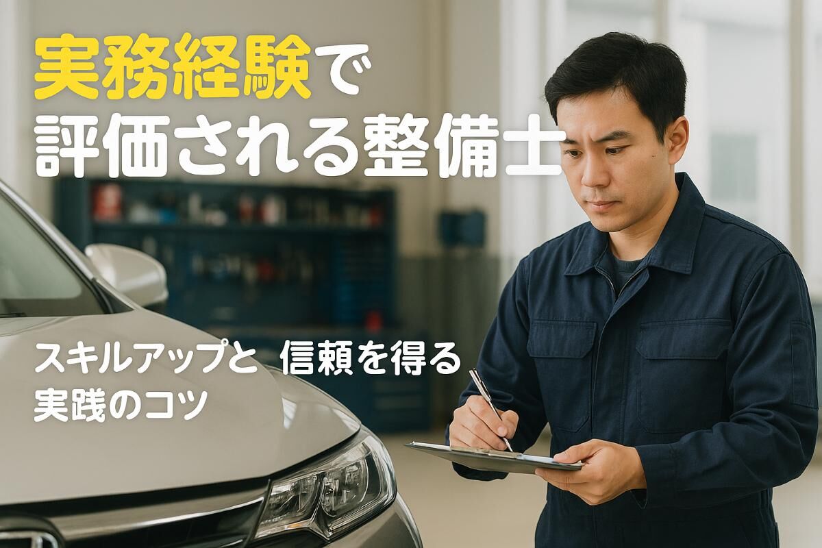 実務経験を積んで自動車整備士として評価されるための秘訣